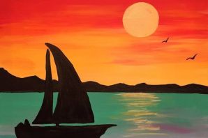 Рисунки красками легкие