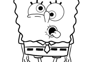 Губка боб легкий рисунок