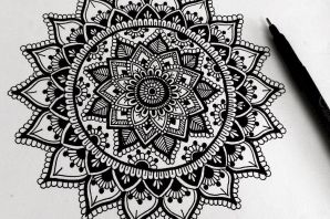 Точечный рисунок легкий