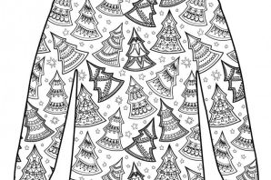 Одежда раскраска детская