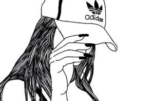 Человек в кепке рисунок