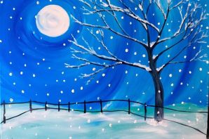 Простой рисунок зима