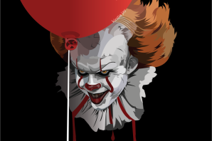 Клоун пеннивайз рисунок