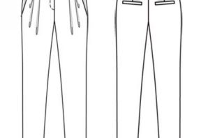 Штаны рисунок карандашом