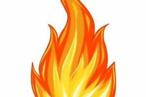 Огонь детский рисунок