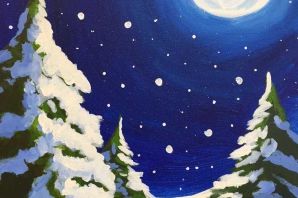 Рисунки зимы для срисовки