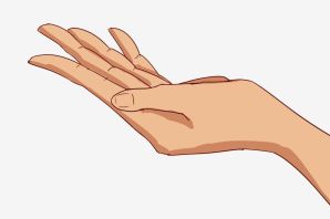 Протянутая ладонь рисунок