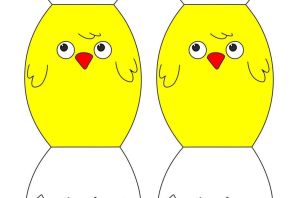 Трафарет цыпленка