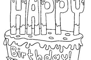 Хэппи бездей раскраска