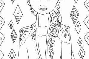 Эльза раскраска для детей