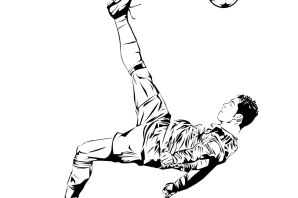 Роналду раскраска