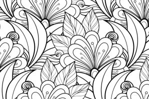 Орнамент раскраска