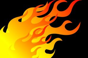 Нарисованный огонь