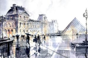 Лувр рисунок
