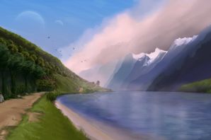 Река рисунок