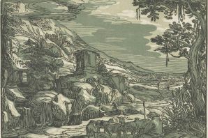 Пейзаж гравюра