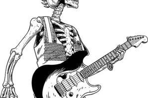 Рок гитара рисунок