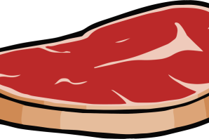 Стейк нарисованный