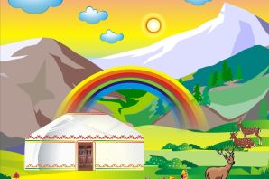 Юрта рисунок