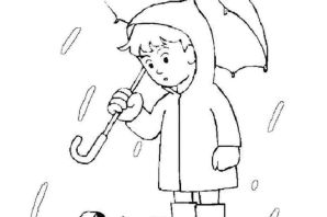 Раскраска дождик