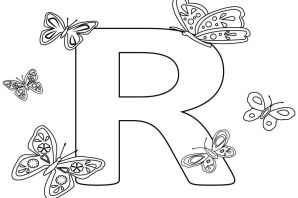 Буква р раскраска
