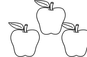 Раскраска яблоко