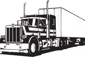 Нарисованный грузовик