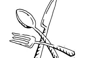 Вилка раскраска