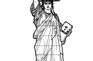 Скульптура раскраска