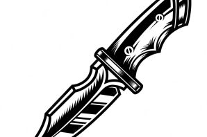 Нарисованный нож