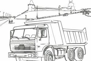 Камаз карандашом