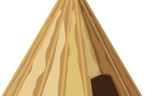 Шалаш рисунок