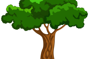 Нарисованный дуб