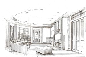 Угол комнаты рисунок