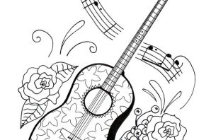 Ноты раскраска