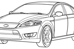 Раскраска форд фокус