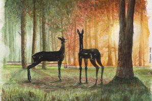 Косуля рисунок