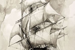 Бригантина рисунок