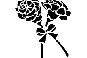 Трафарет гвоздики