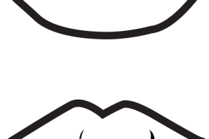 Рот трафарет