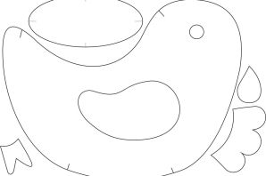 Трафарет курочки