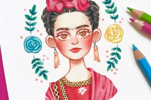 Фрида кало рисунок