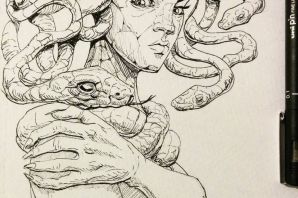 Горгона эскиз
