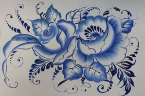 Гжель эскиз