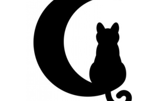 Трафарет луна