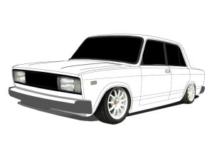 Рисунки машин ваз