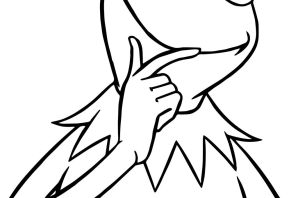 Раскраска жаба клава