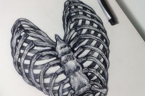 Скелет эскиз