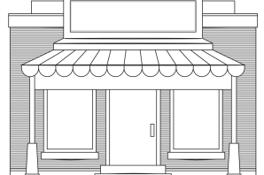 Раскраска витрина