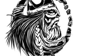 Череп викинга эскиз